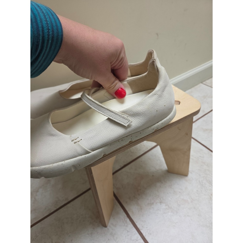 Kalso Dash Mary Jane Flats Chalk White Leather Barefoot Shoes Womens 8 Wide - Picture 7 of 8